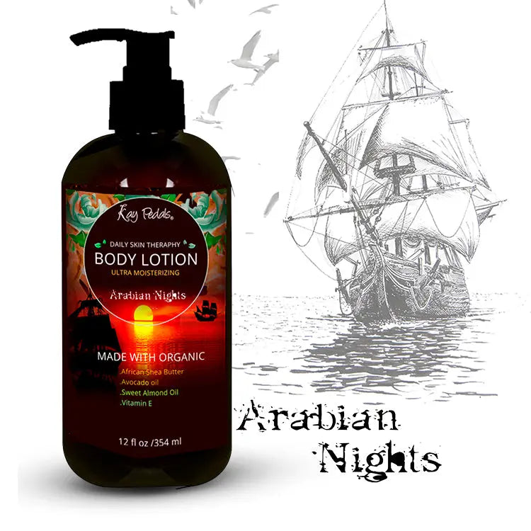 Arabian Nights Body Lotion | Organic Body Cream | Shea Butter Lotion | Almond Body Lotion | Fragrance Lotion